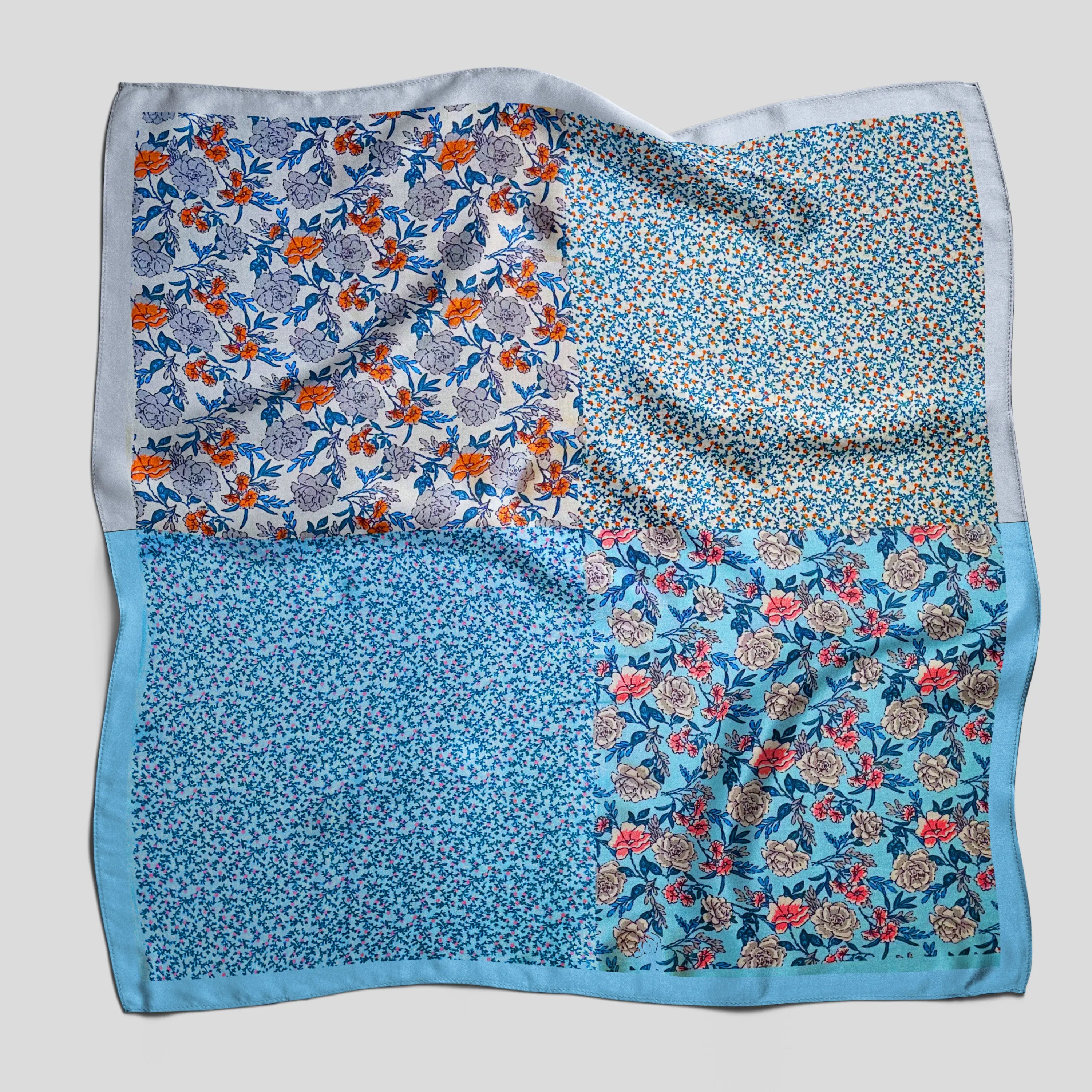 Šilkinė skarelė 53x53 cm dydžio 