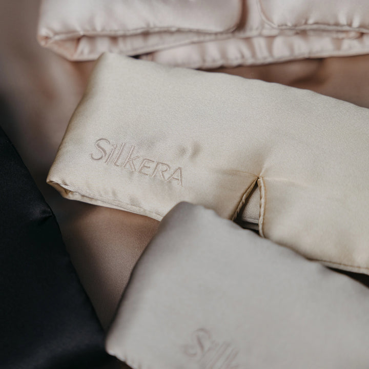 Miego kaukės šilkinės