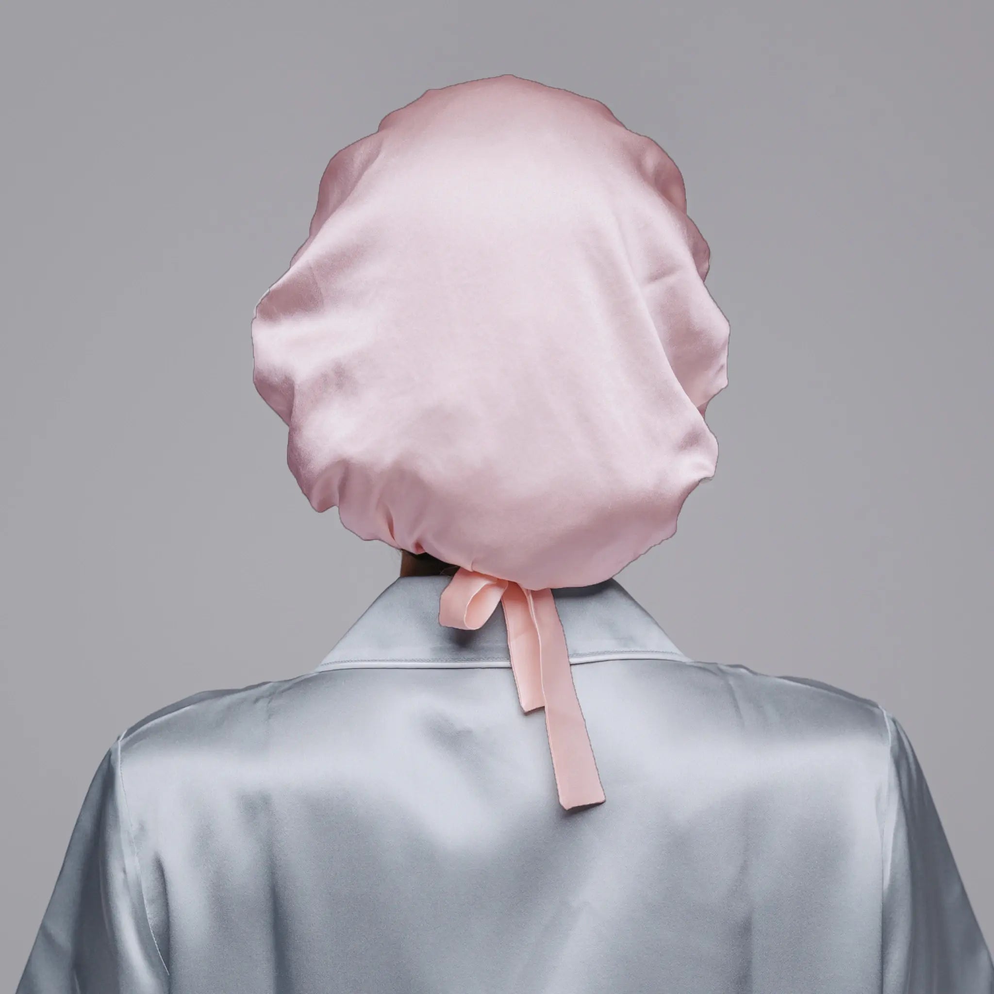 šilkinė kepurė miegui rožinė