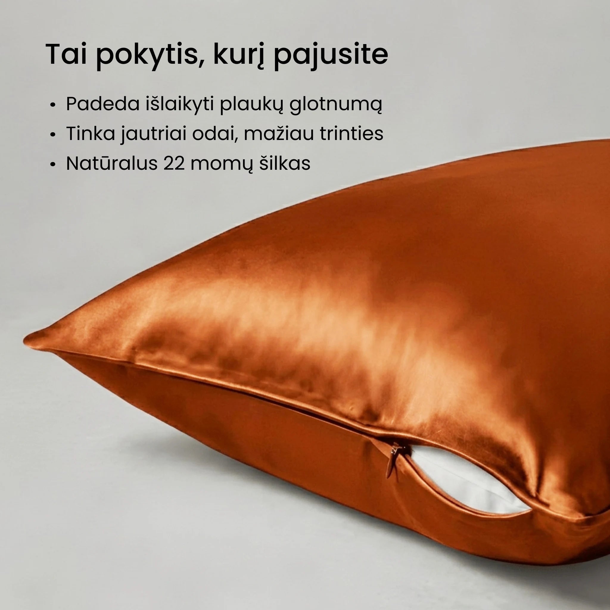 silko uzvalkalai pagalvems natūralus šilkas