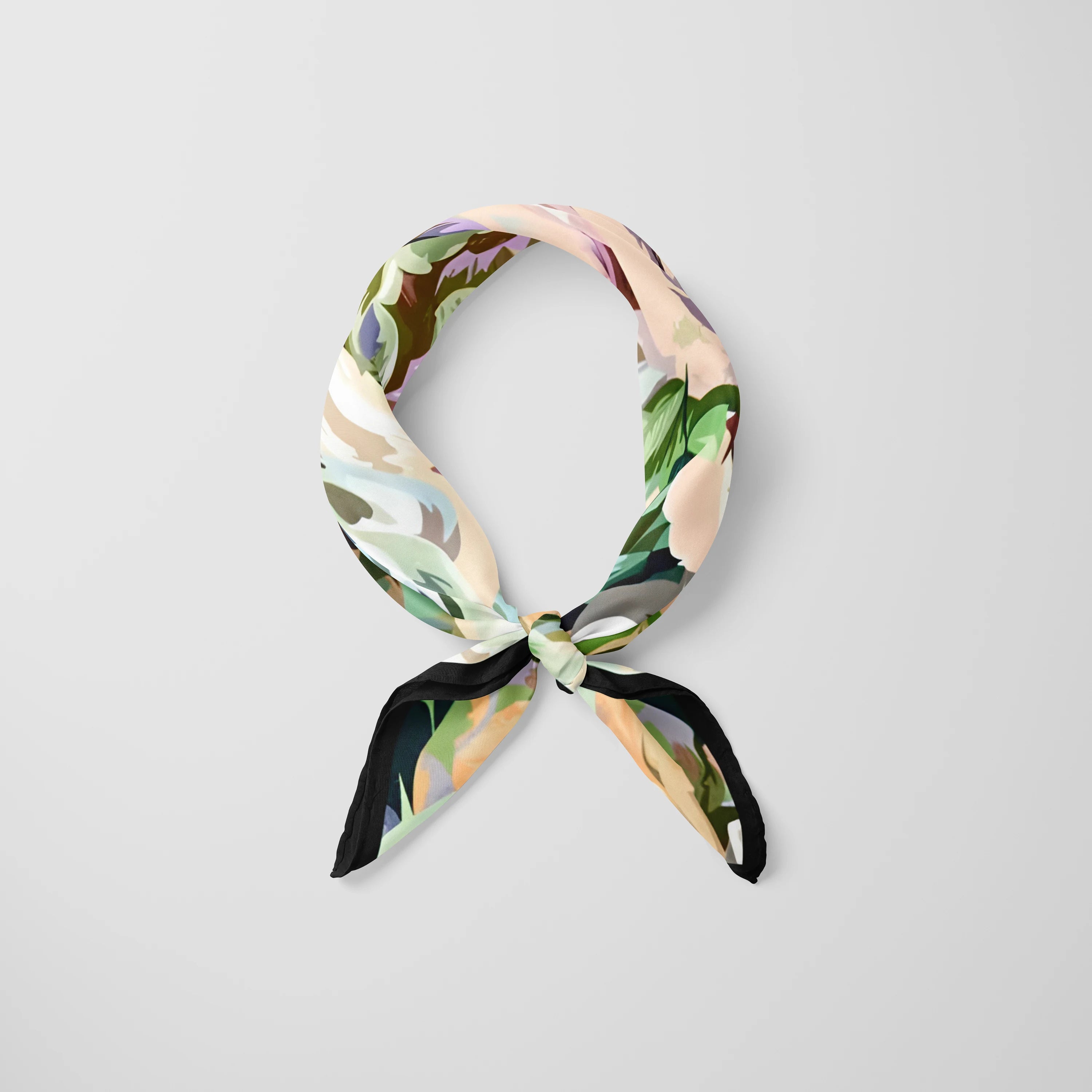 šilko skarelė spalvota