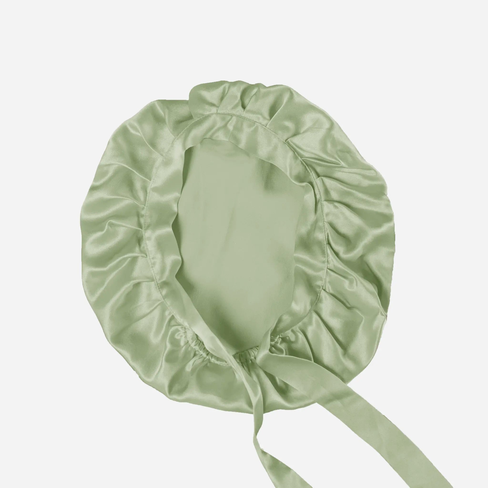 Šilkinė miego kepurė žalsva